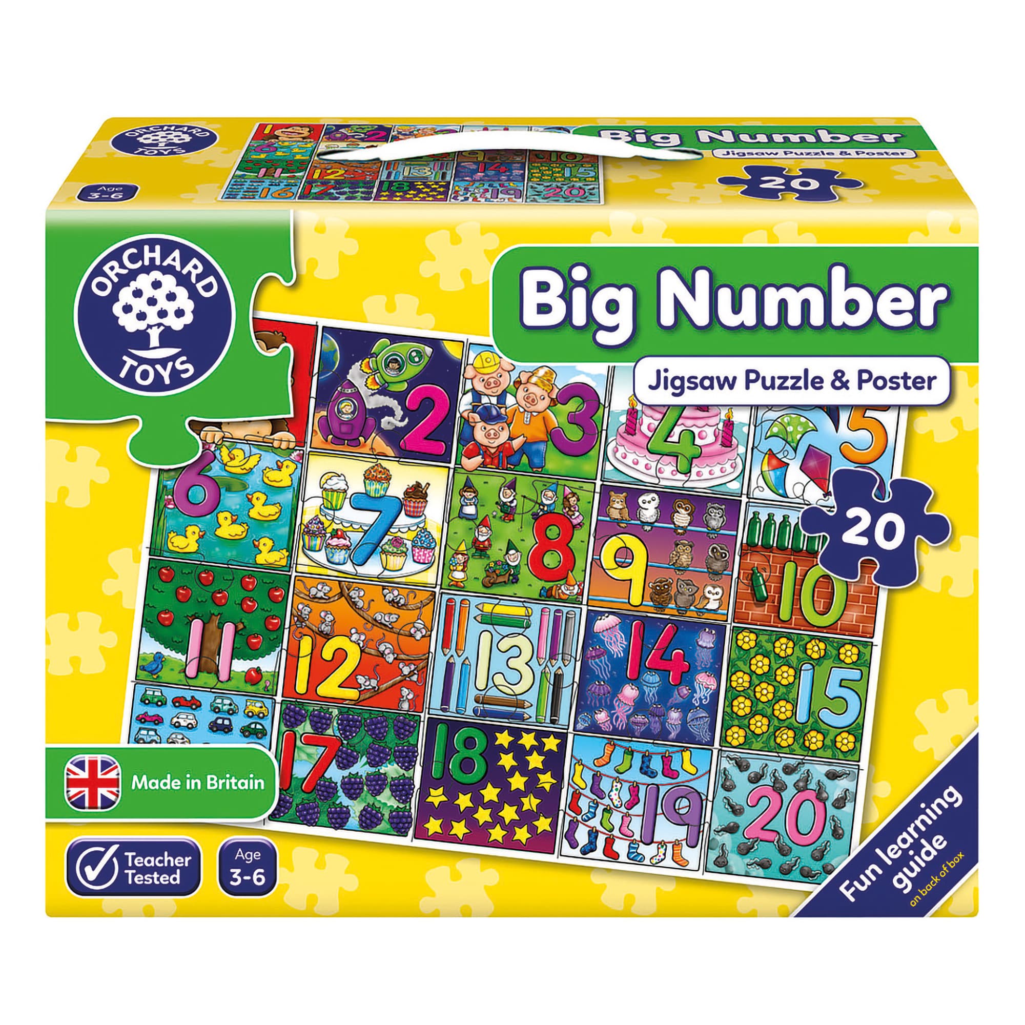 Orchard Toys - Big Number Jigsaw Puzzle & Poster