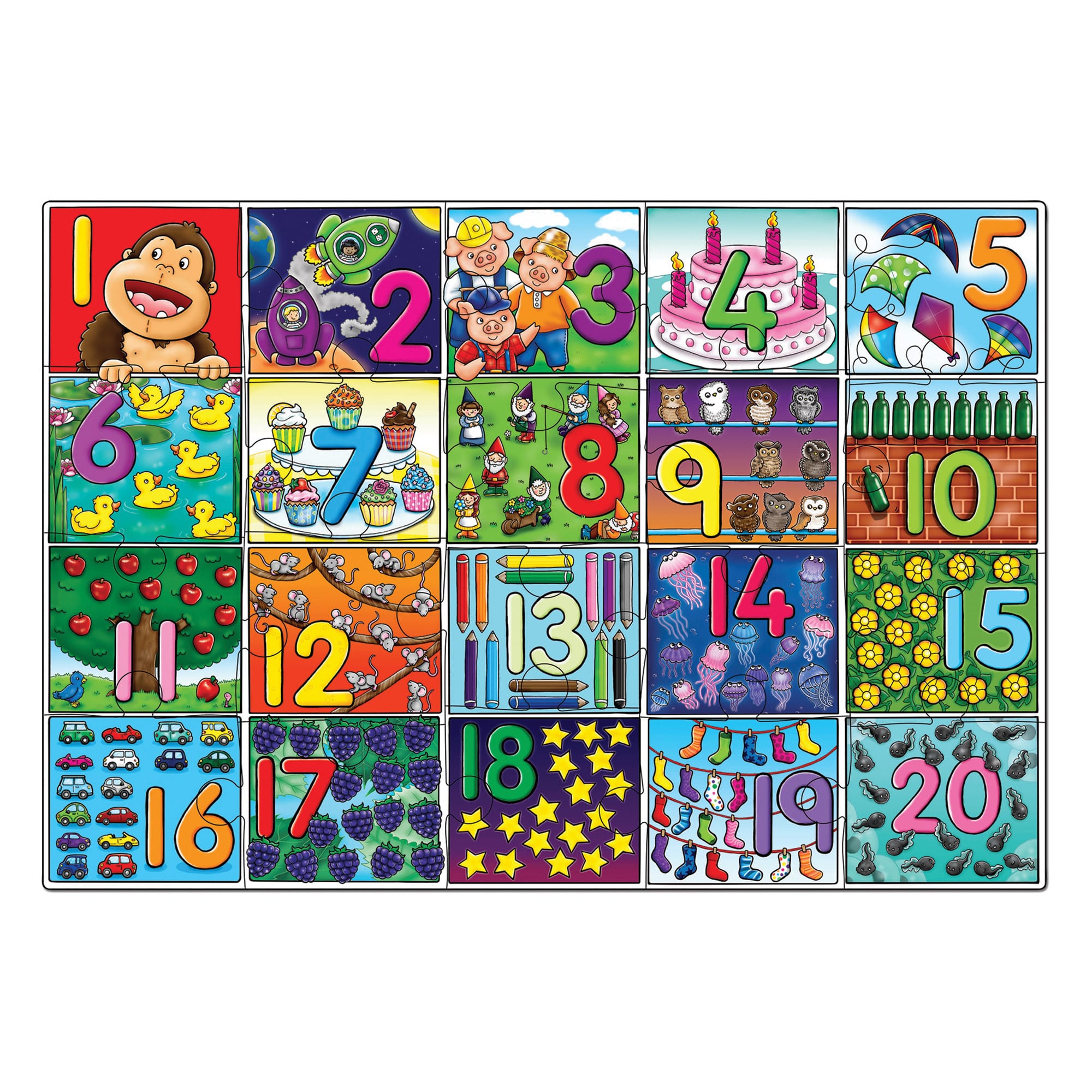 Orchard Toys - Big Number Jigsaw Puzzle & Poster