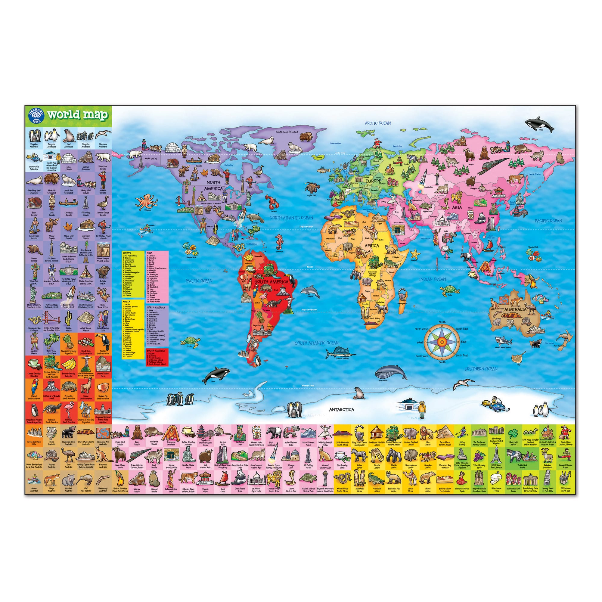 Orchard Toys - Giant World Map Puzzle - Poster