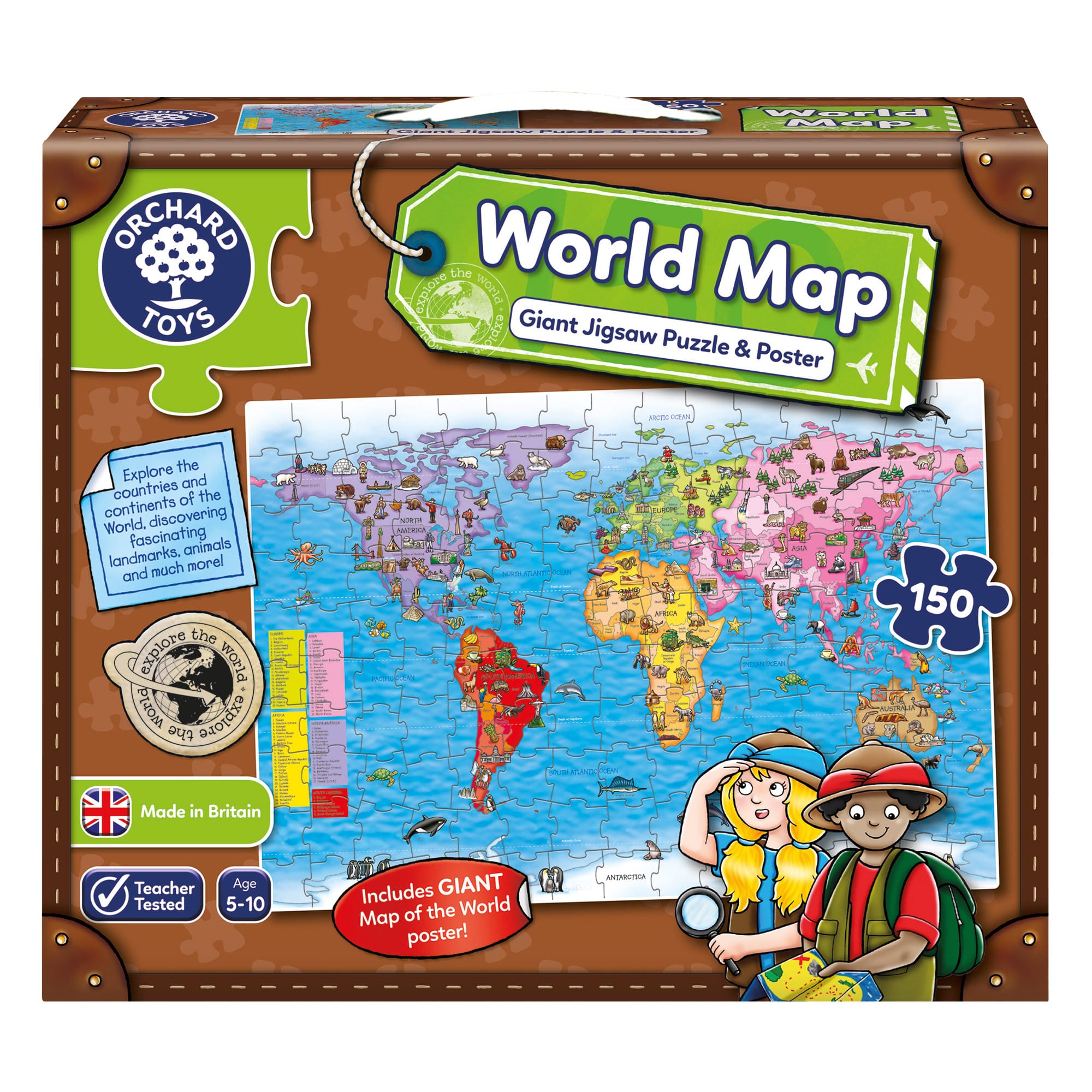 Orchard Toys - Giant World Map Puzzle