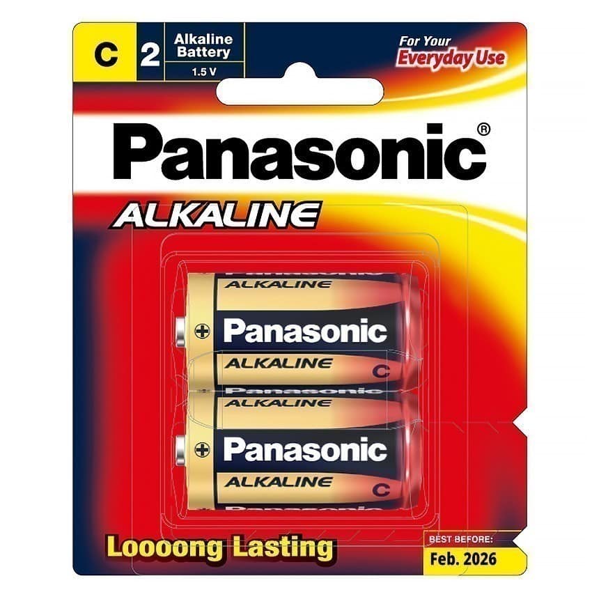 Panasonic - Alkaline Battery Pack - 2 X C