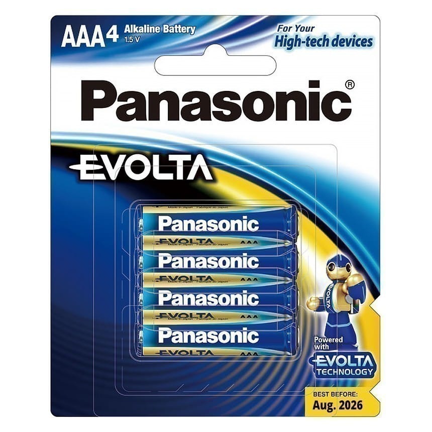 Panasonic - EVOLTA Battery Pack - 4 X AAA