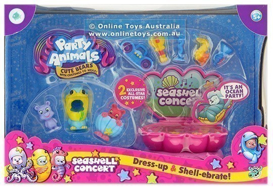 Party Animals Themed Playset - Seashell Concert