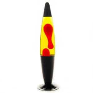 Peace Motion Lamp - Black Base - 40cm Red & Yellow Lamp