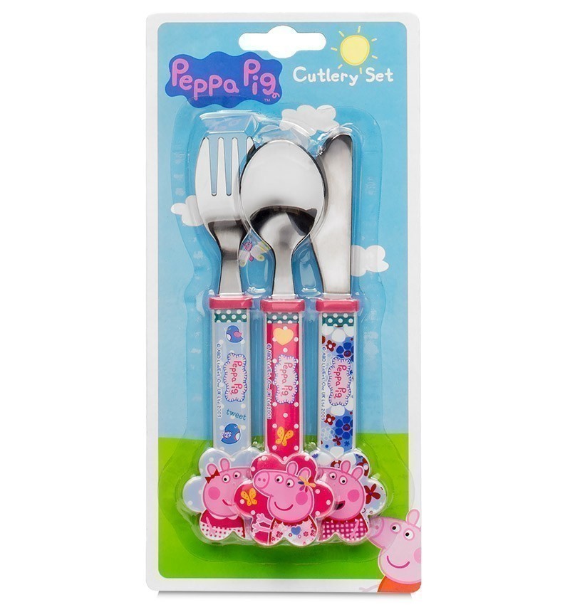 Peppa Pig - 3-Piece Cutlery Set