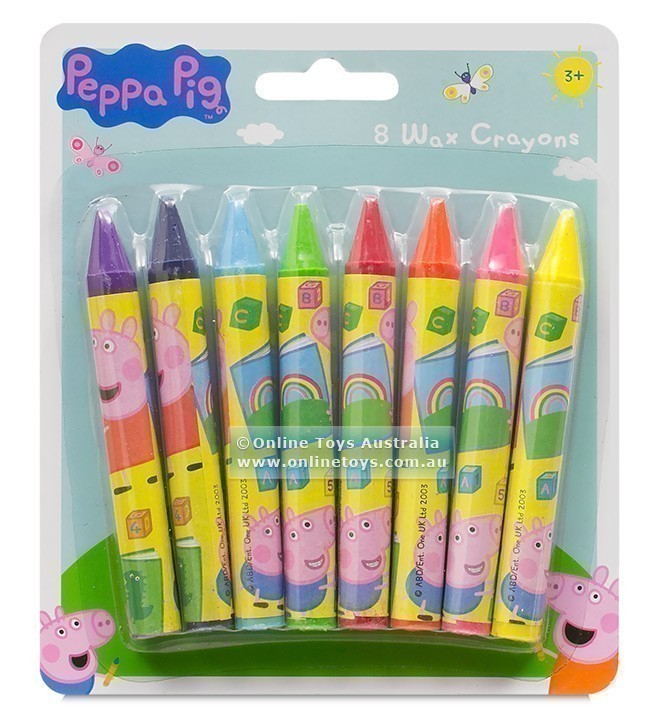 Peppa Pig - 8 Wax Crayons
