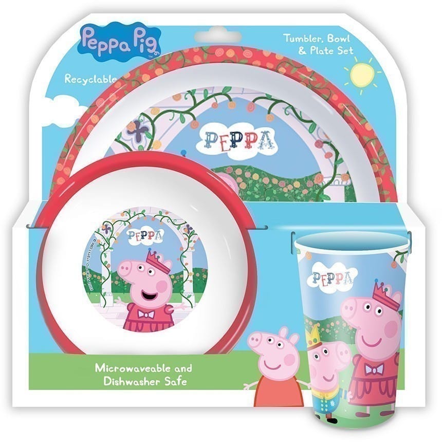 Peppa Pig - Tumbler Bowl & Plate Set