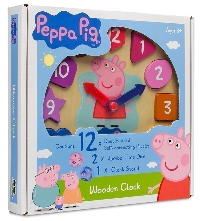Peppa Pig - Wooden Clock