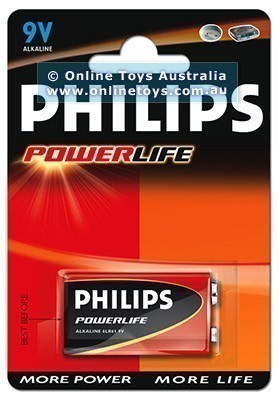 Philips PowerLife Alkaline Battery - 9V