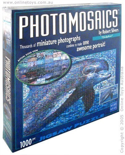 Photomosaics - Dolphin - 1,000 Piece Jigsaw Puzzle