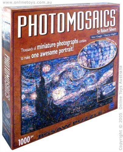 Photomosaics - Van Gough Starry Night - 1,000 Piece Jigsaw Puzzle