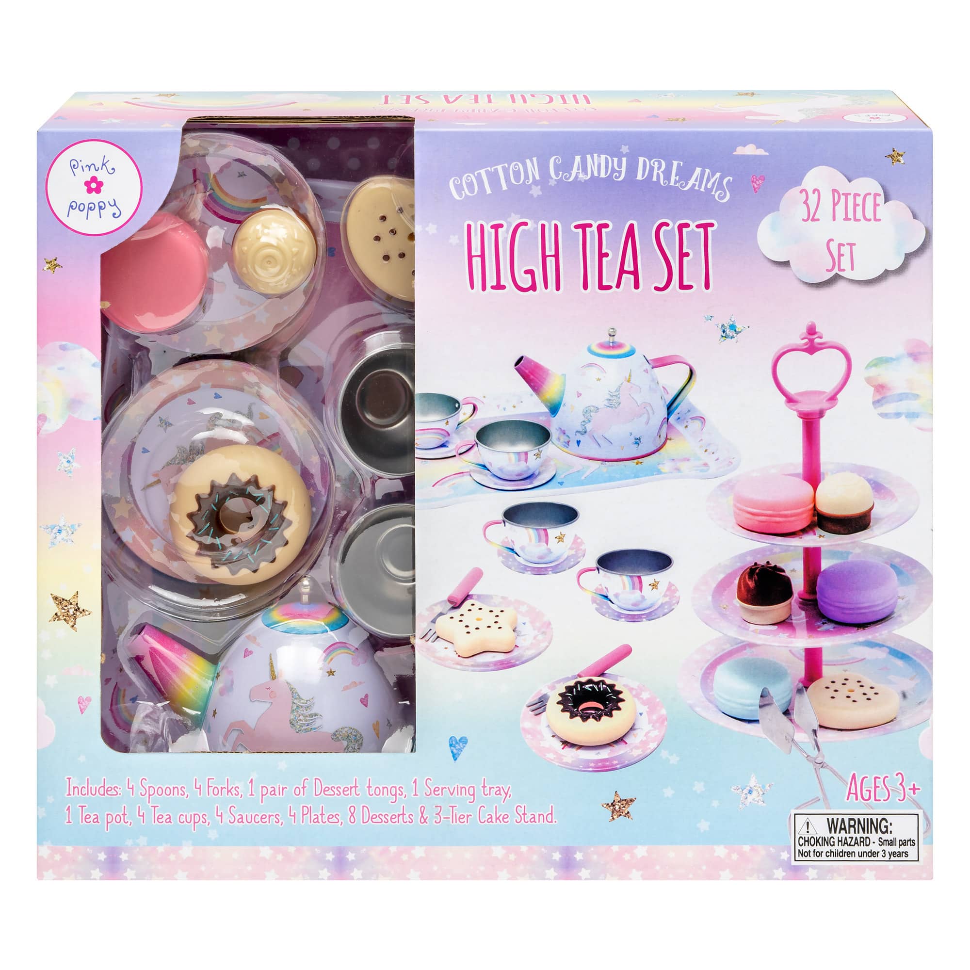Pink Poppy - Cotton Candy Dreams High Tea Set