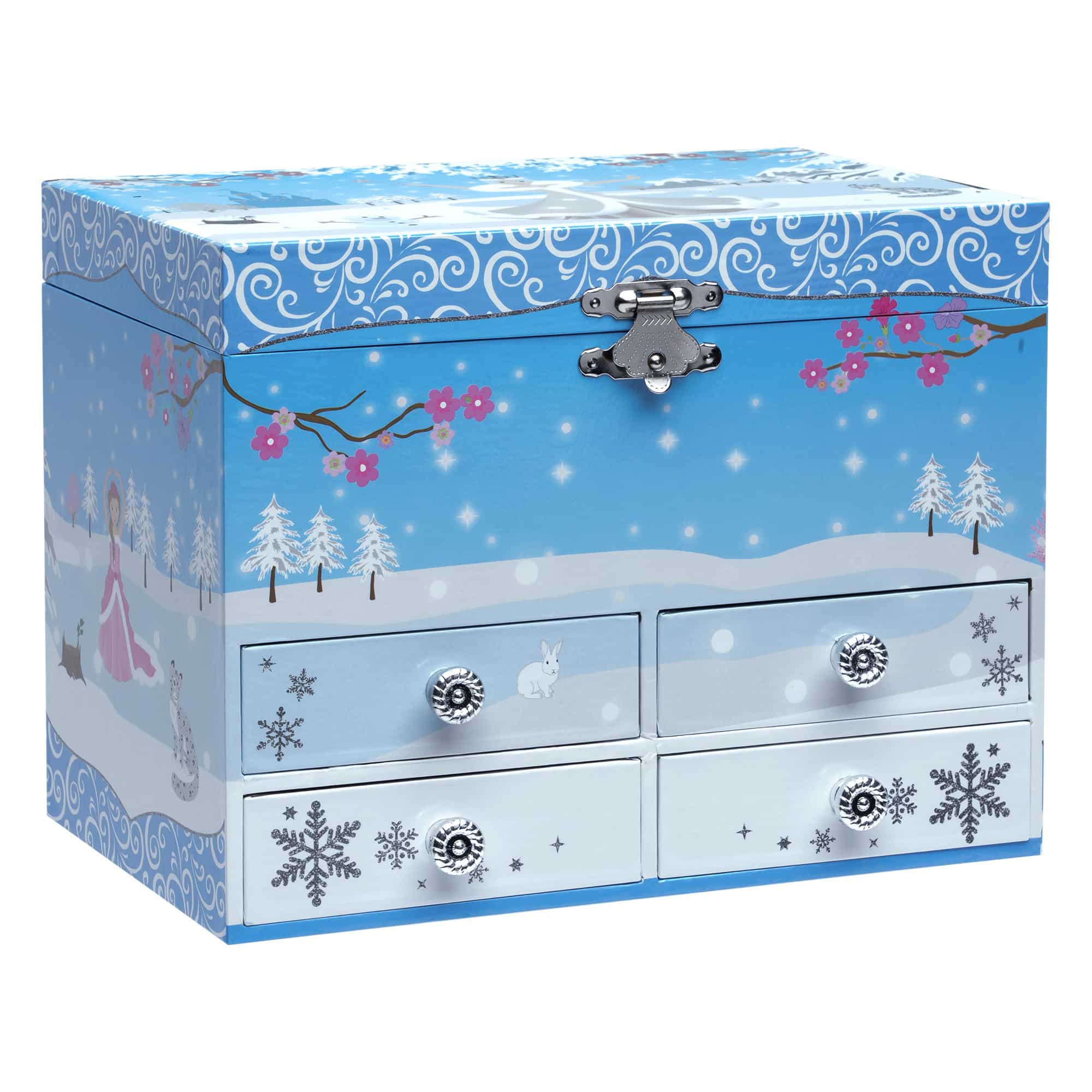 Pink Poppy - Musical Jewellery Box - Snow Princess