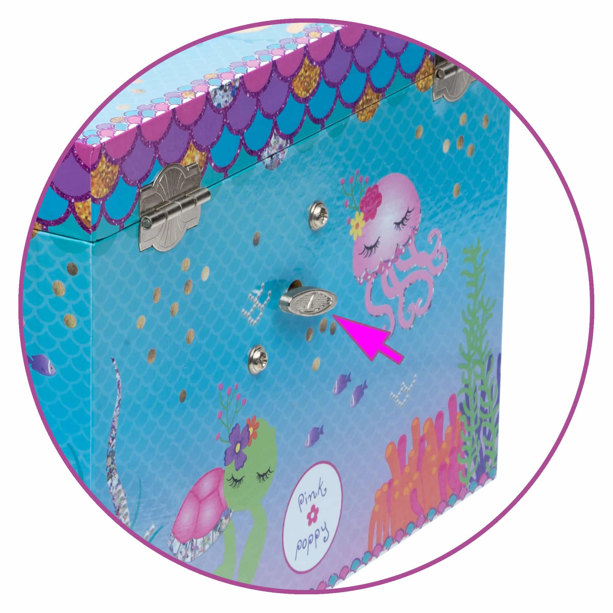 Pink Poppy - Musical Jewellery Box - Under The Sea