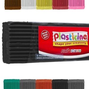 Plasticine 500g Block - Black