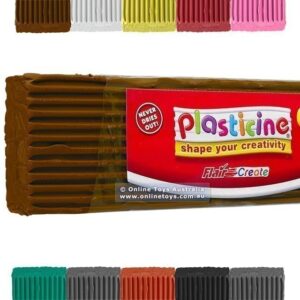 Plasticine 500g Block - Brown