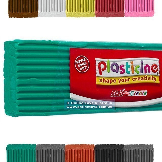 Plasticine 500g Block - Green