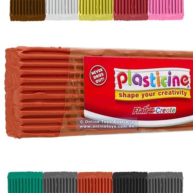 Plasticine 500g Block - Orange