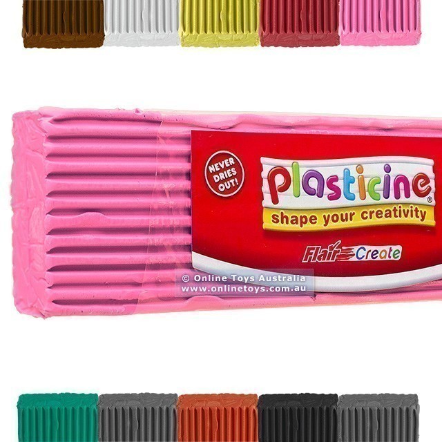 Plasticine 500g Block - Pink