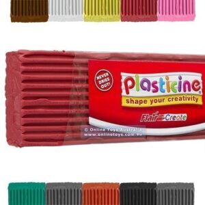 Plasticine 500g Block - Red