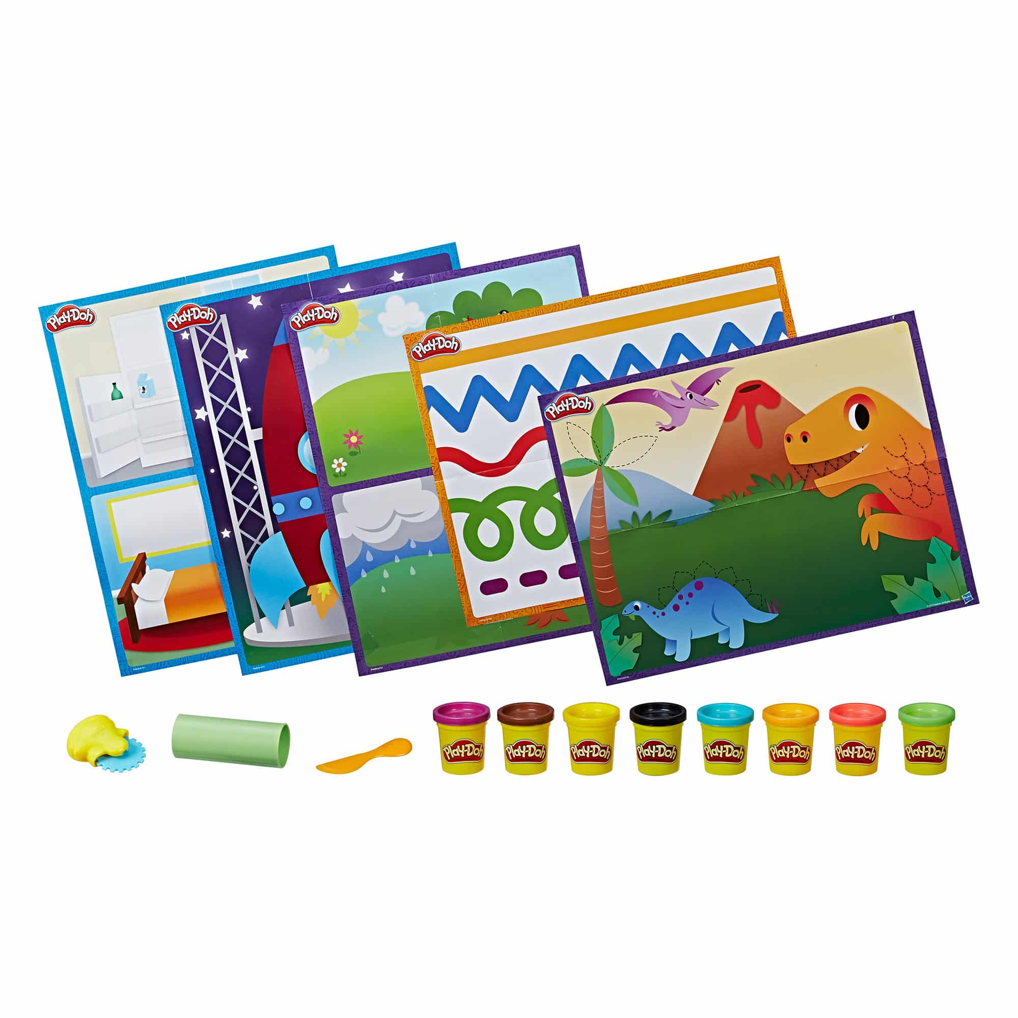 Play-Doh Shape & Learn - Activity Mats & More