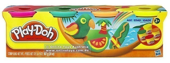 Play-Doh Tropical Colours - 4-Tub Pack