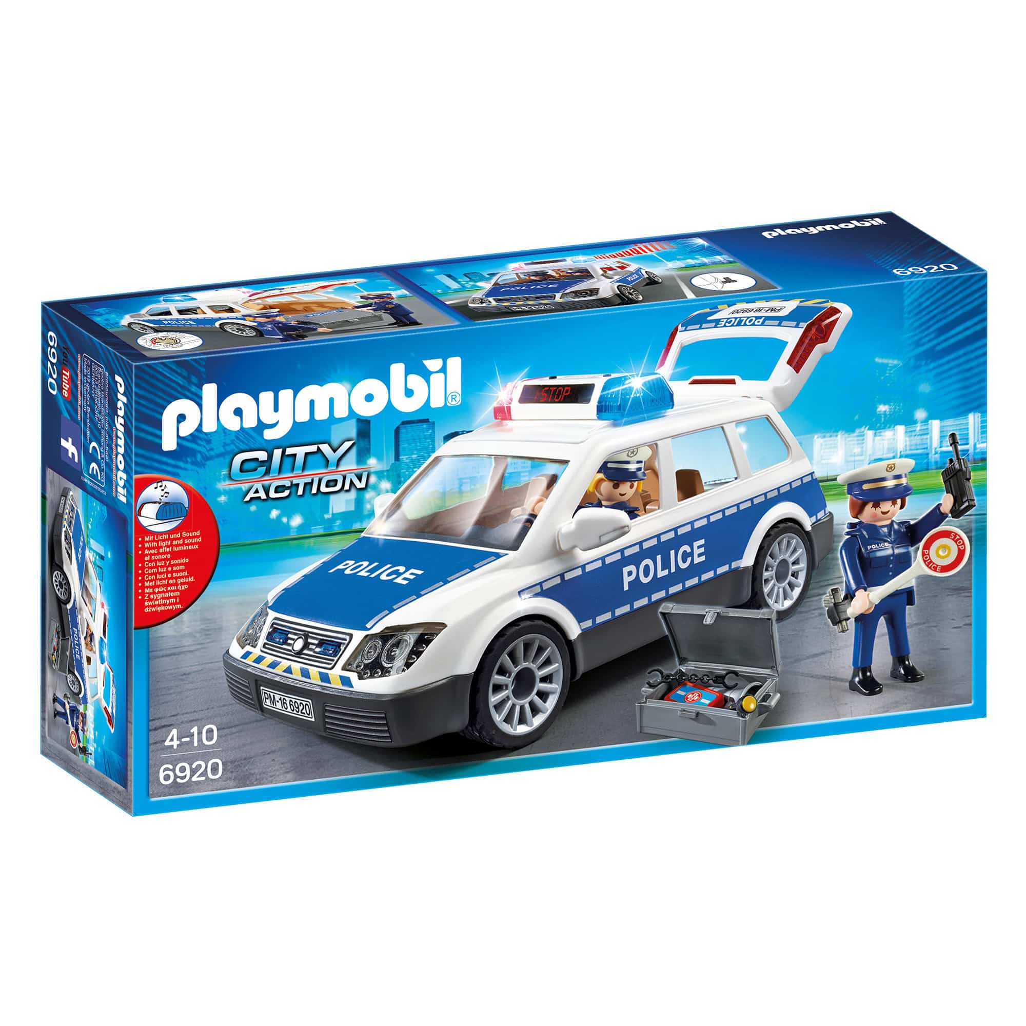 Playmobil - City Action - Police Car with Lights & Sounds