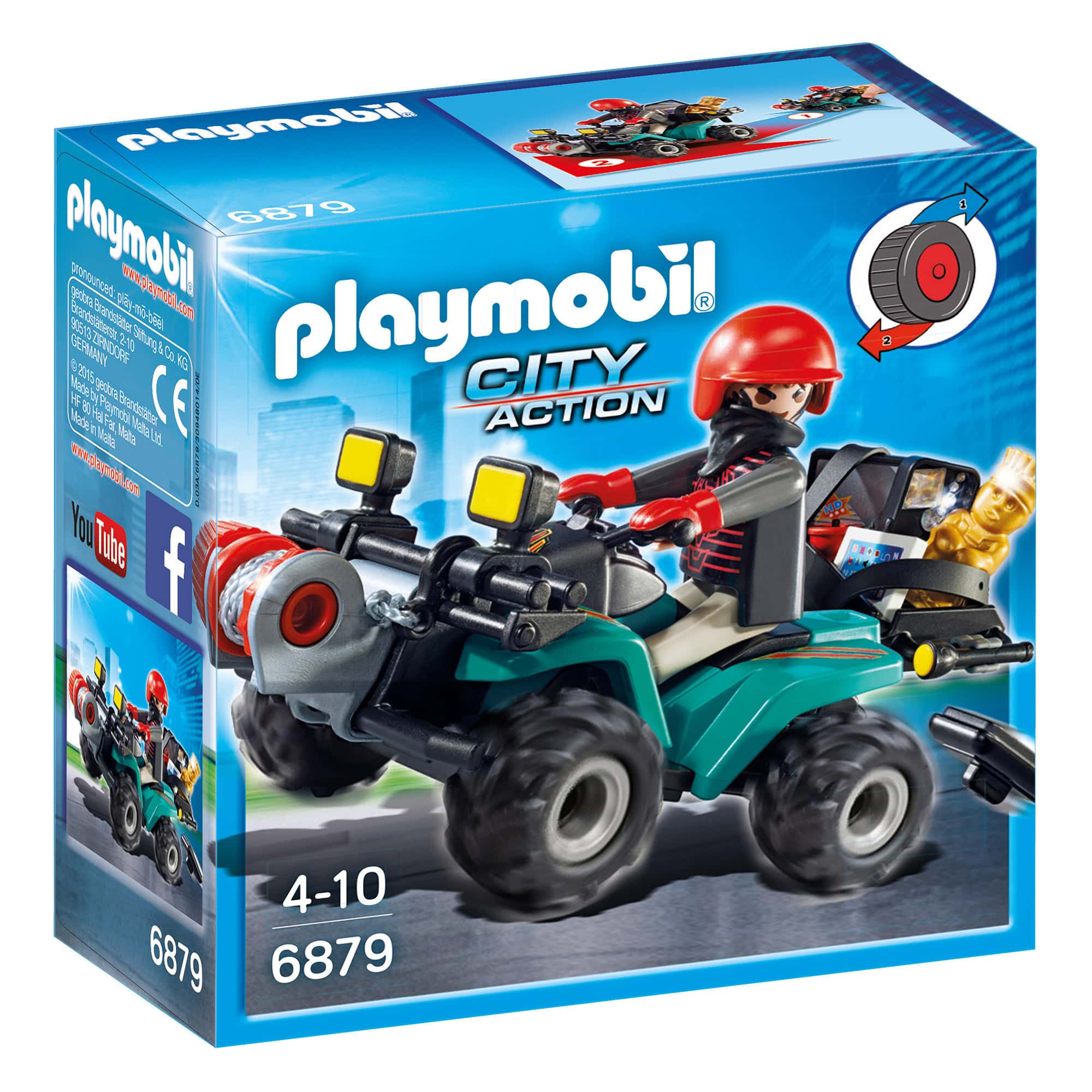Playmobil - City Action - Robbers Quad with Loot