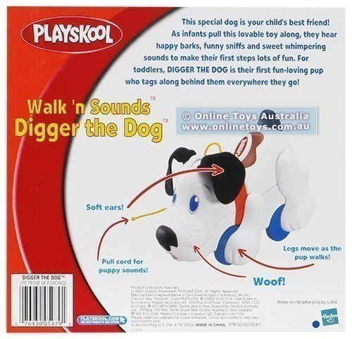 Playskool - Walk 'n Sounds Digger The Dog - Back