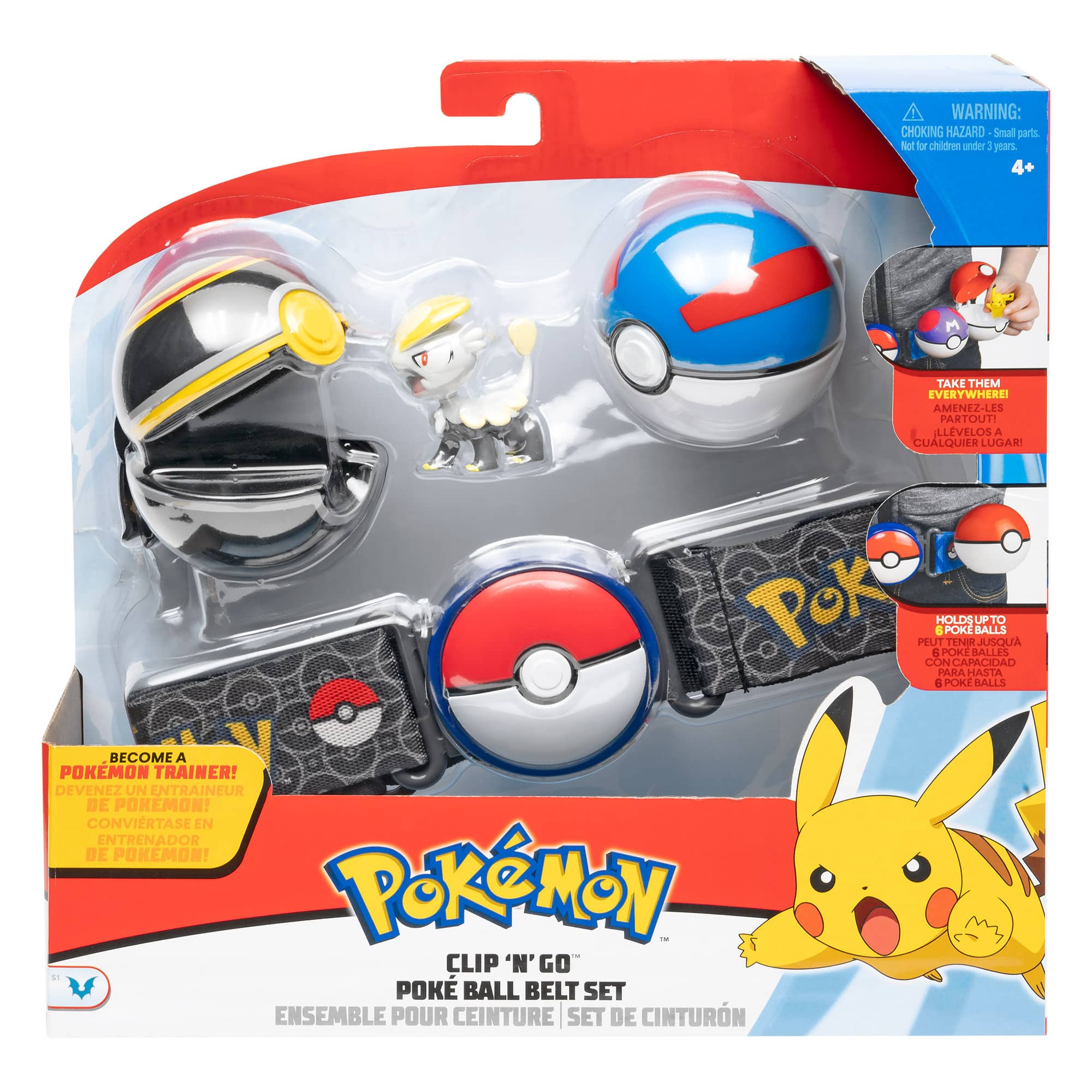 Pokémon - Clip'N'Go Poké Ball Belt Set Jangmo-o