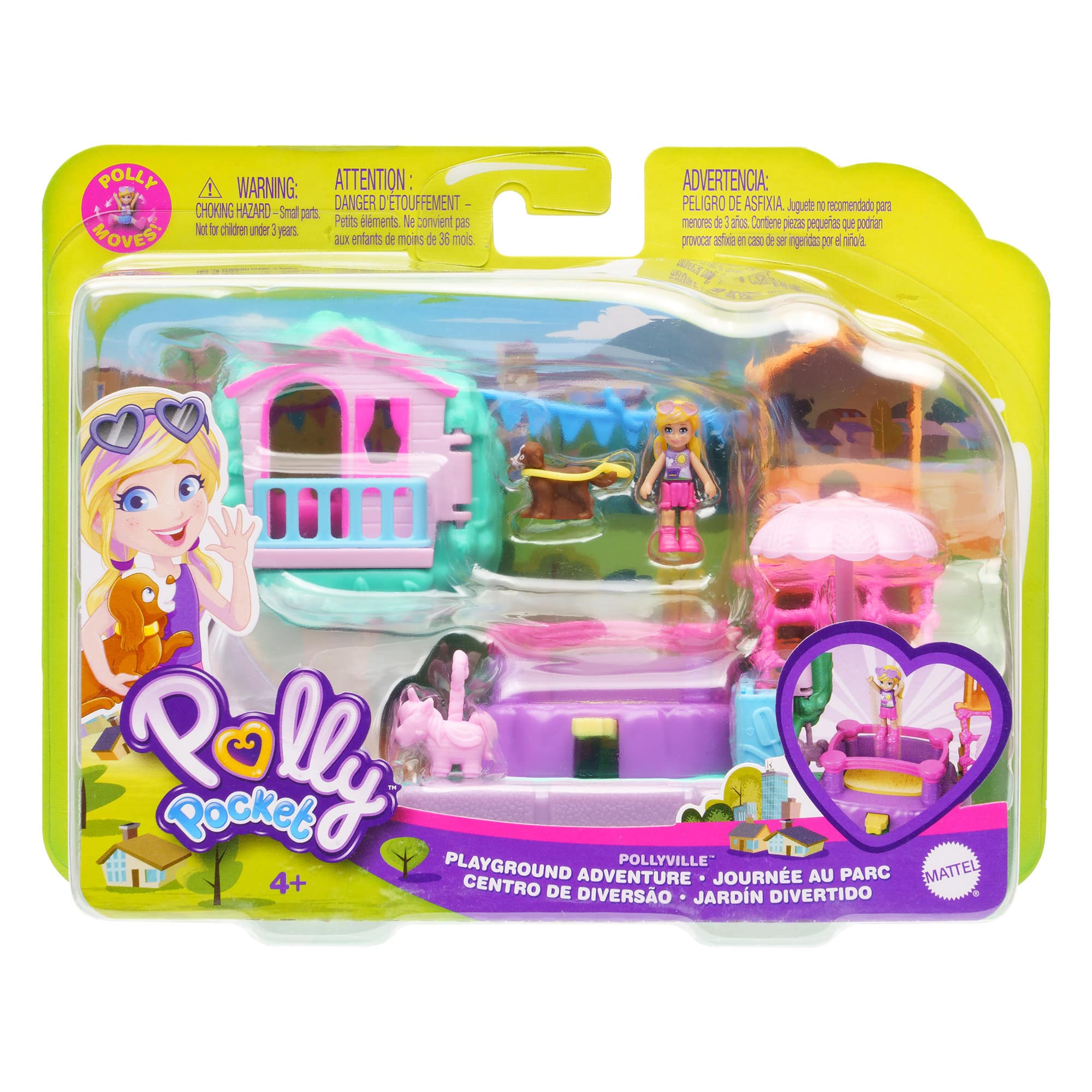 Polly Pocket - Pollyville Outdoor Assortment - Playground Adventure