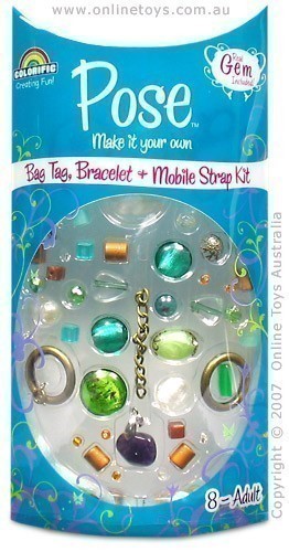 Pose - Bag Tag, Bracelet and Mobile Strap Kit - Green
