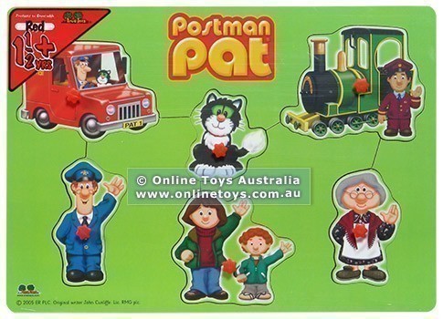 Postman Pat - 6 Piece Peg Puzzle - Green