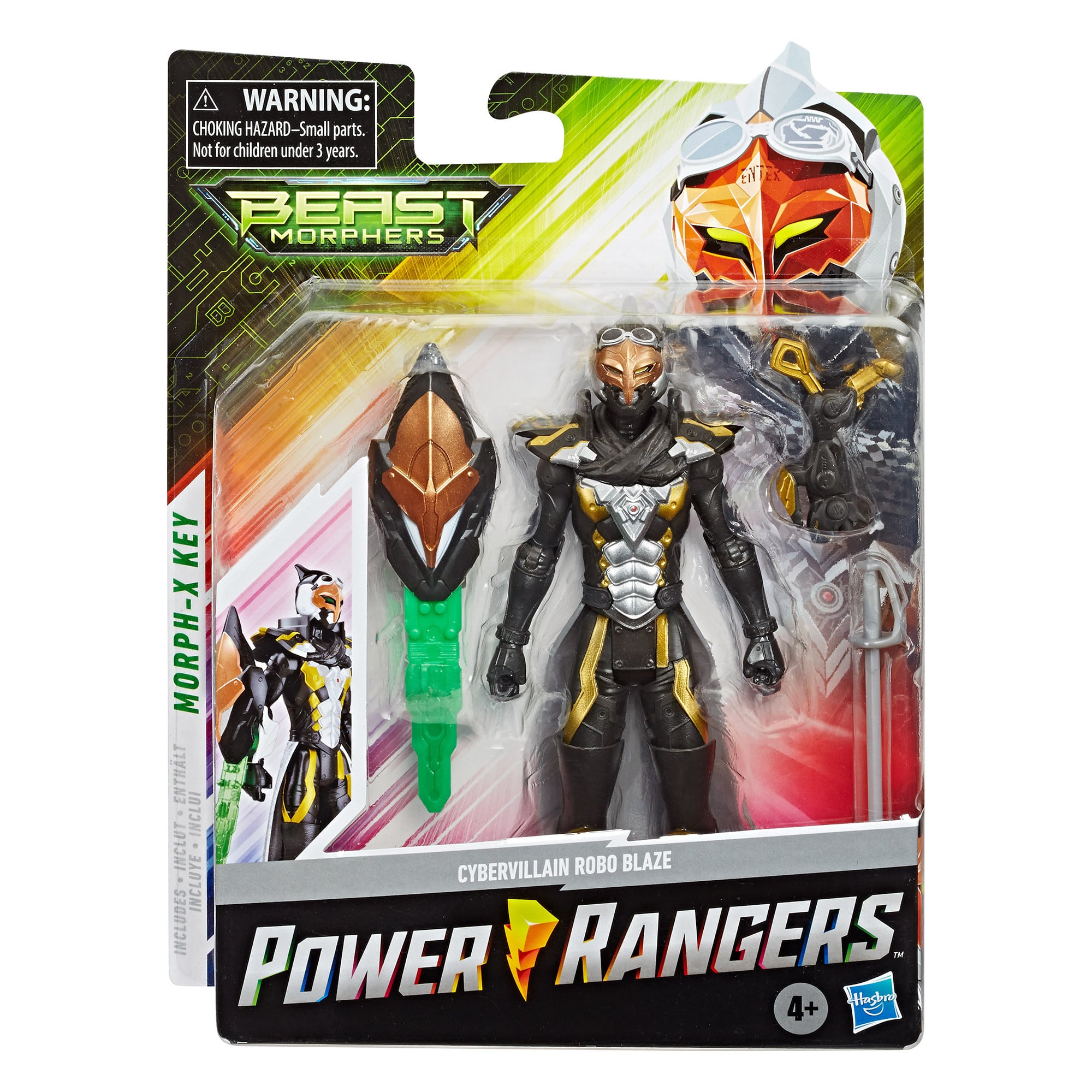 Power Rangers - Beast Morphers - 6 Inch Cybervillain Robo Blaze Action Figure