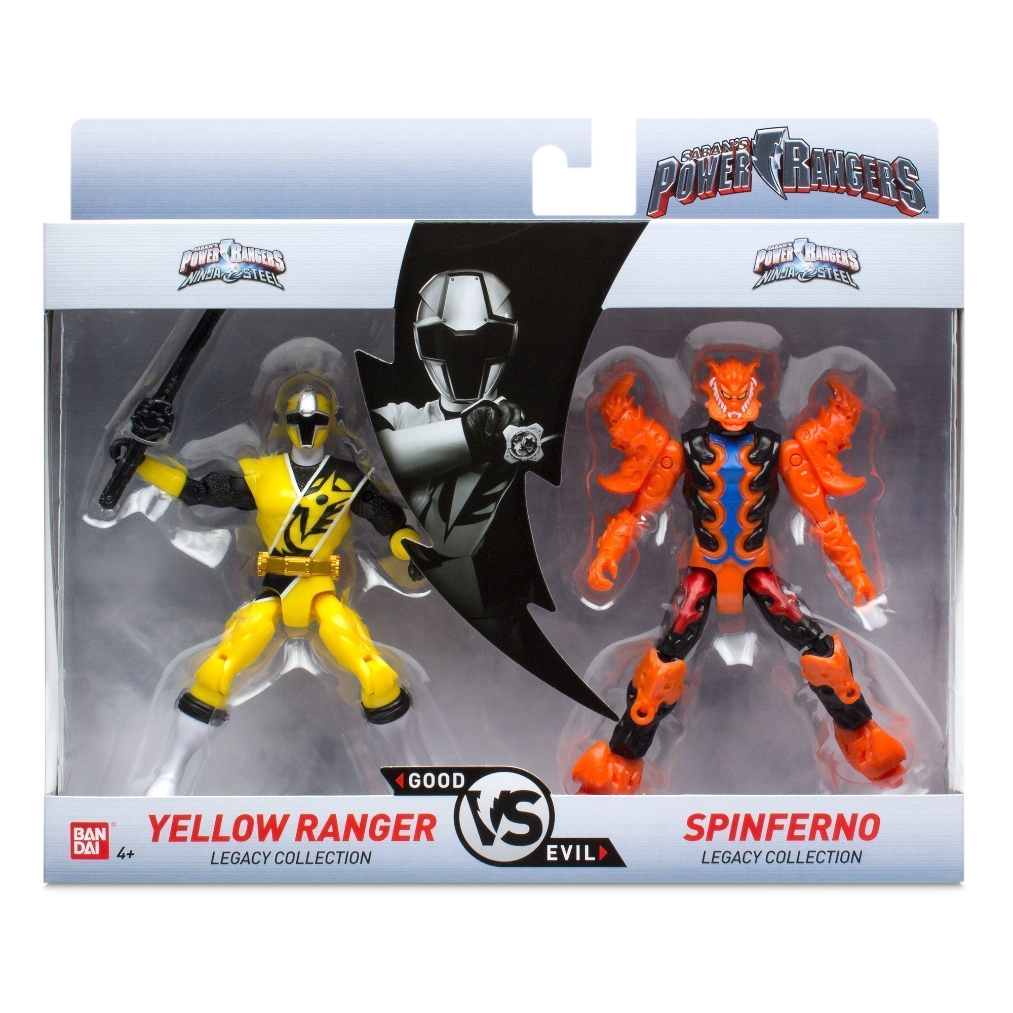 Power Rangers Legacy Ninja Steel Yellow Ranger V Spinferno Good VS Evil for sale online 