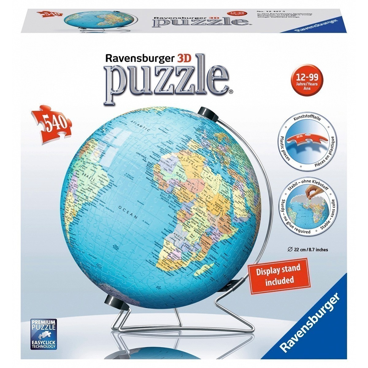Puzzleball - Globe - 540 Piece Jigsaw Puzzle