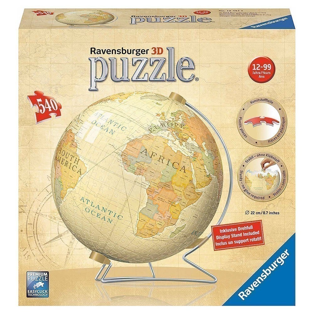 Puzzleball - Vintage Globe - 540 Piece Jigsaw Puzzle