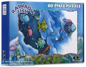 Rainbow Fish - Blue Background- 60 Piece Puzzle