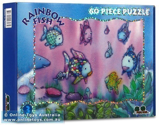 Rainbow Fish - Pink Background- 60 Piece Puzzle