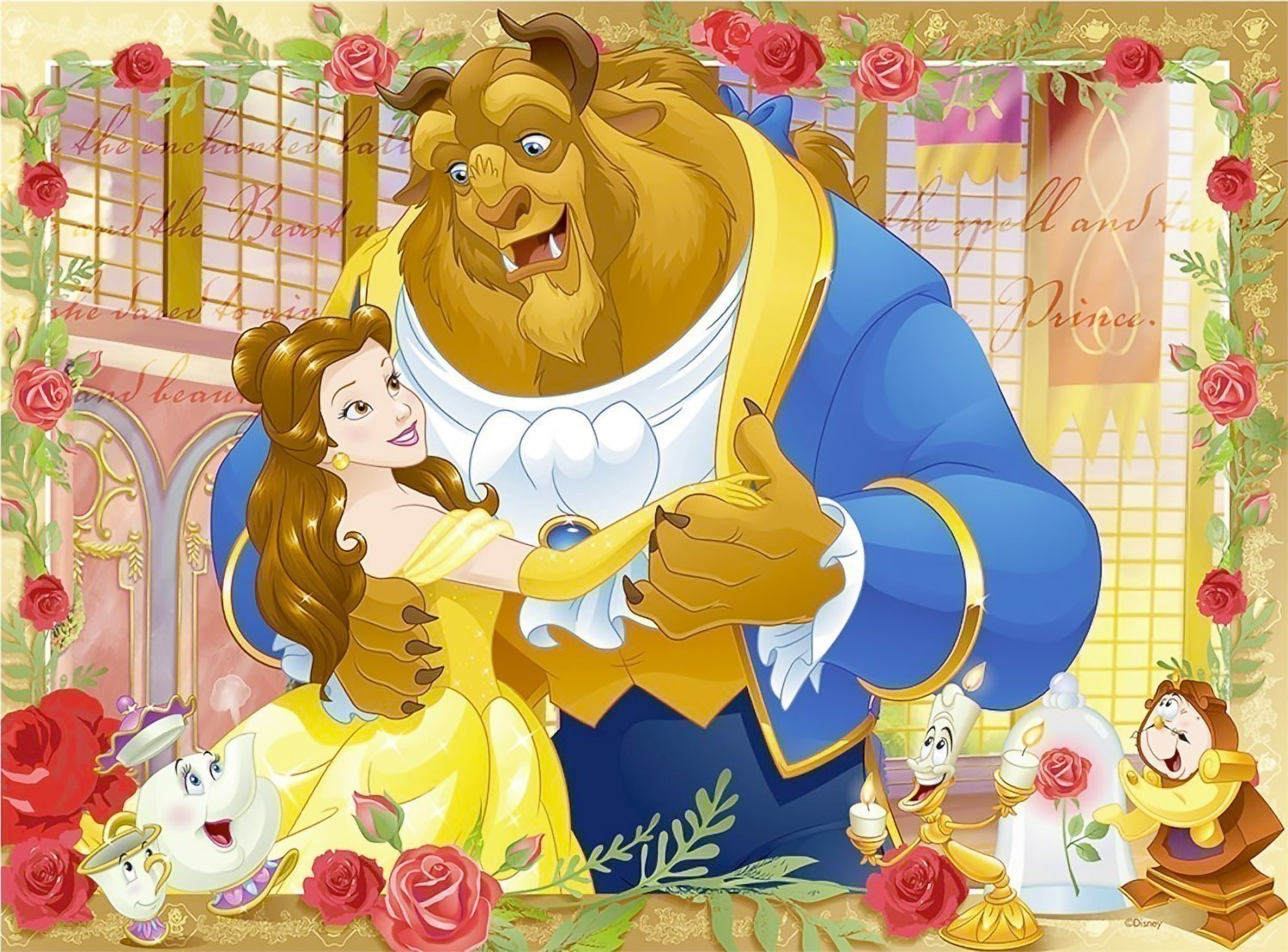 Ravensburger - 100 XXL Piece Puzzle - Disney Princess Belle & Beast