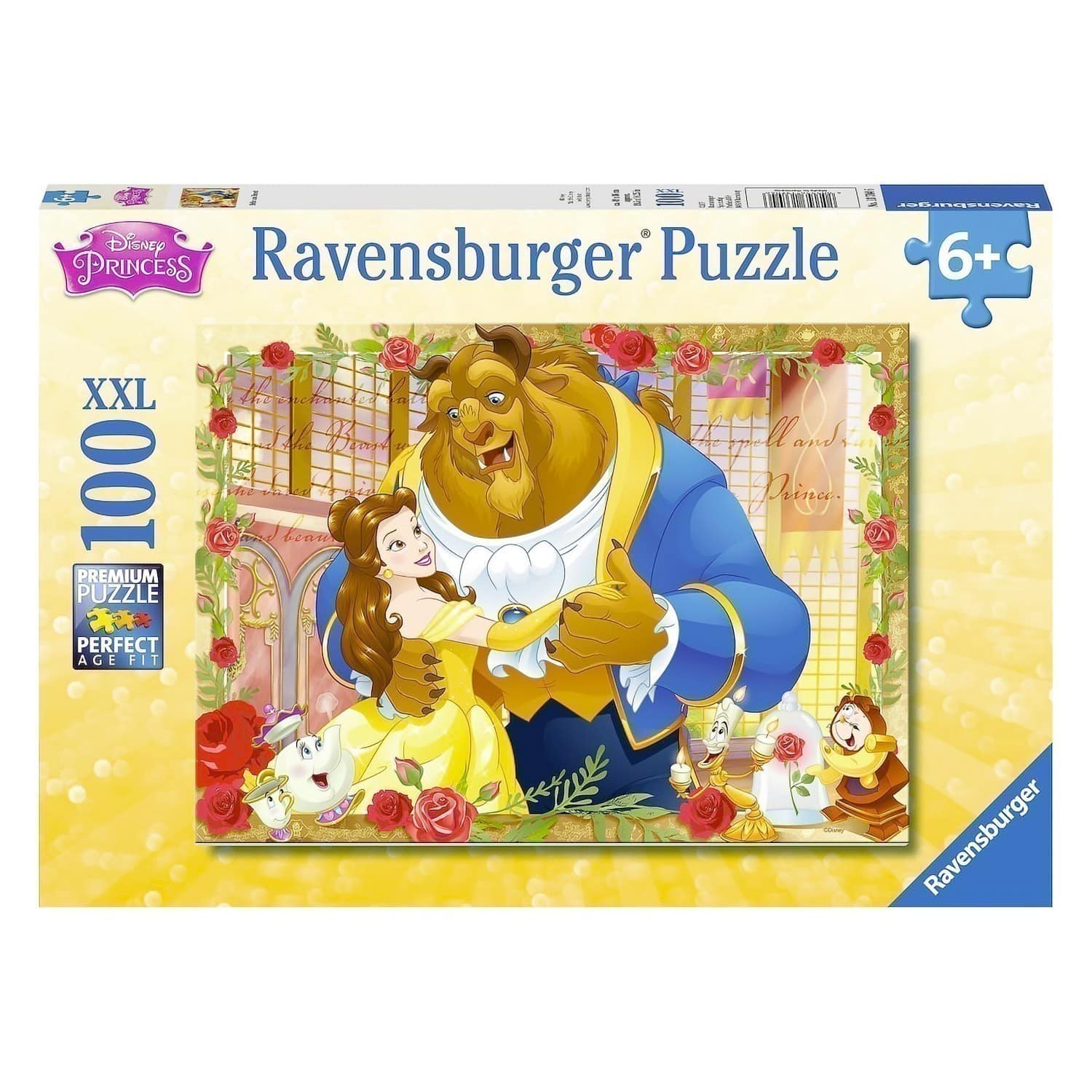 Ravensburger - 100 XXL Piece Puzzle - Disney Princess Belle & Beast