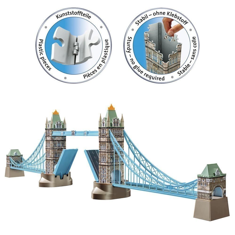 Ravensburger - 3D Puzzle - Tower Bridge 216 Puzzle Pieces