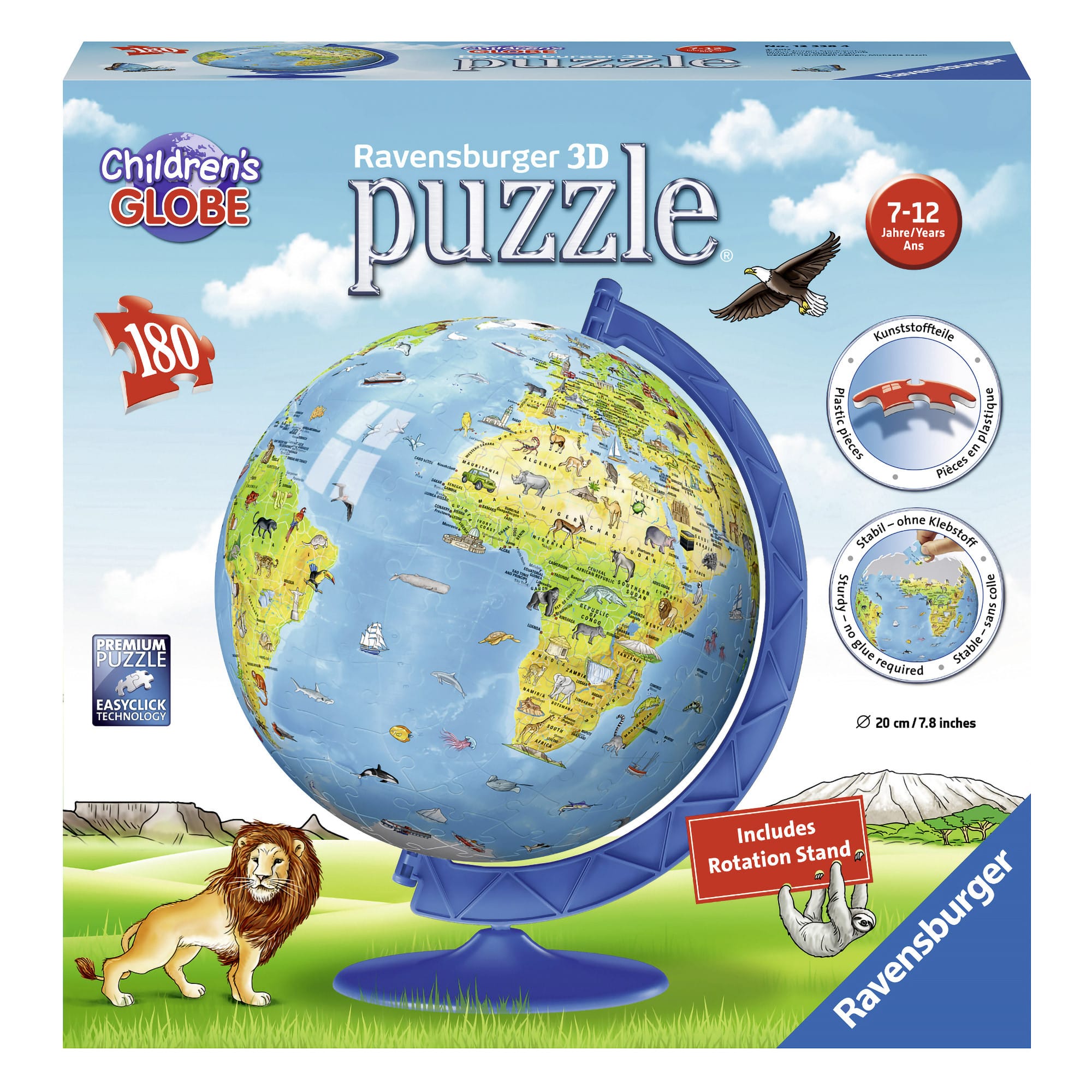 Ravensburger - 3D Puzzleball - 180 Piece Children's Globe