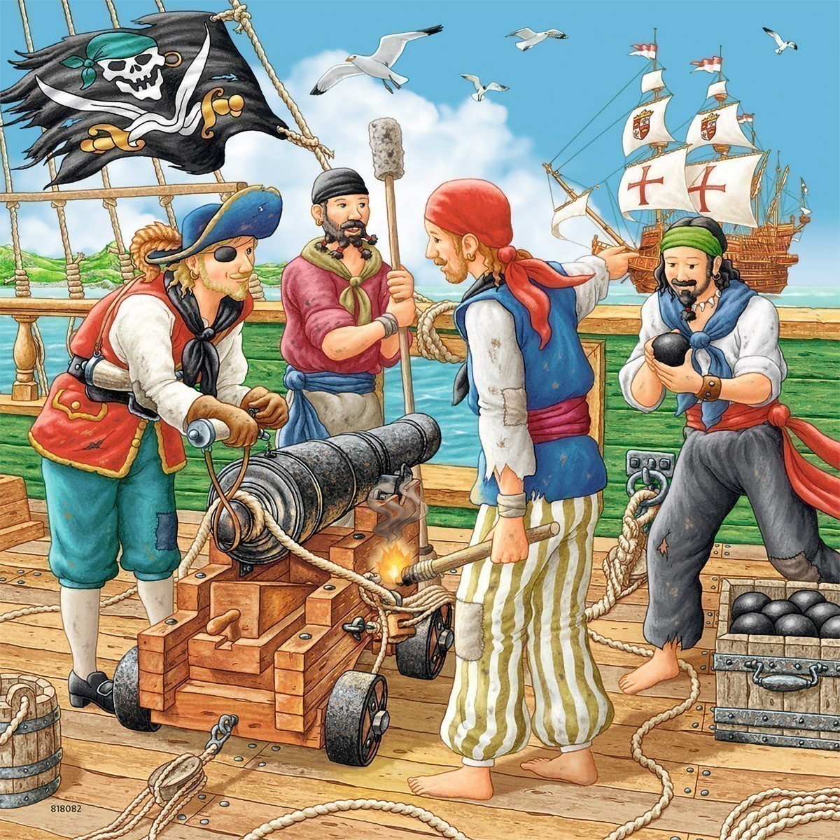 Ravensburger - Adventure On The High Seas - 3 X 49 Piece Puzzle