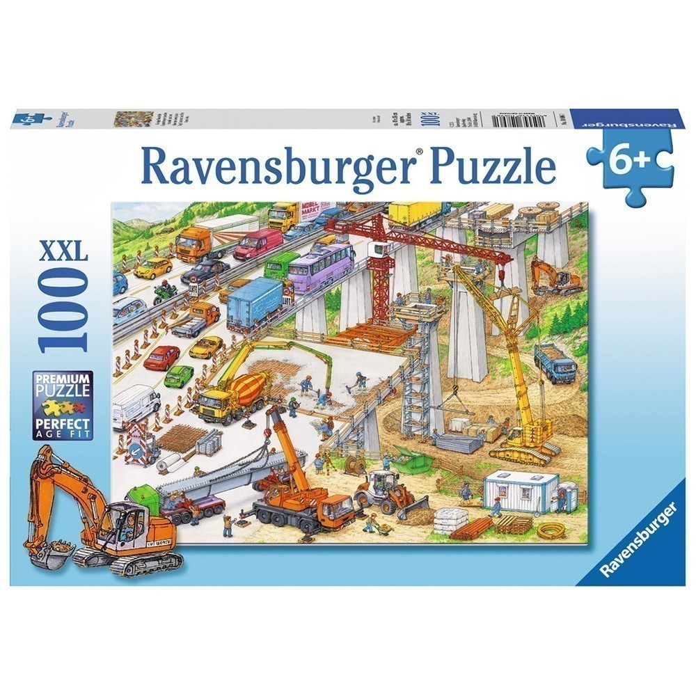 Ravensburger - Big Construction Site - 100 XXL Pieces