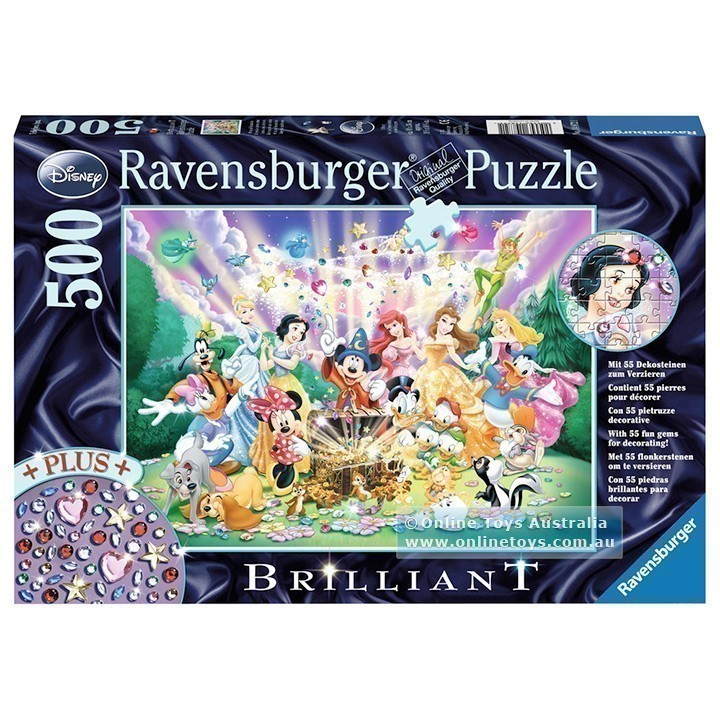Ravensburger - Brilliant Collection - Mickey On A Treasure Hunt - 500 Piece Jigsaw Puzzle