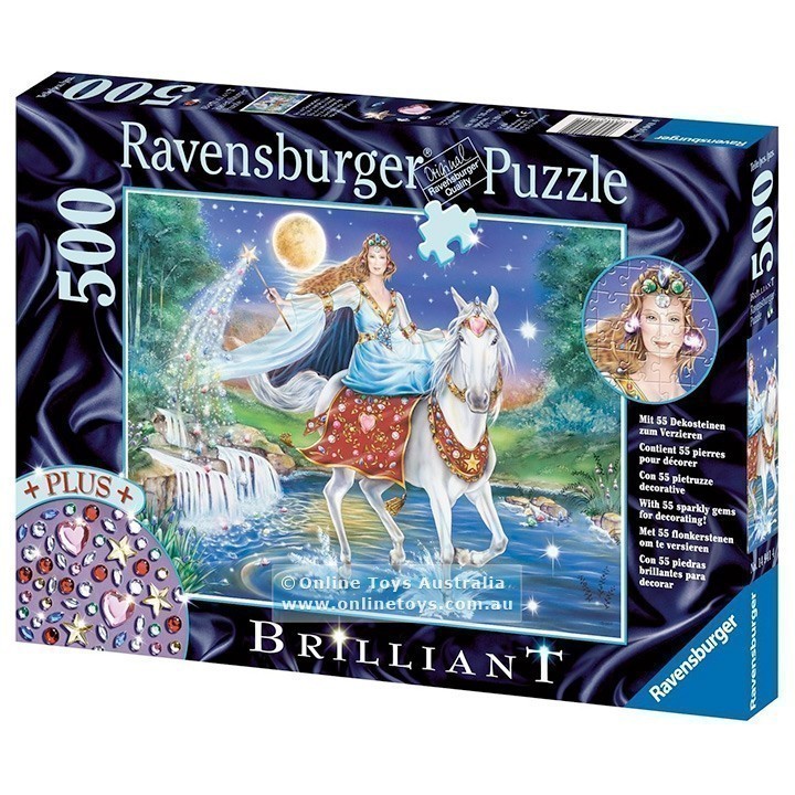 Ravensburger - Brilliant Collection - Moonlight Fairy - 500 Piece Jigsaw Puzzle
