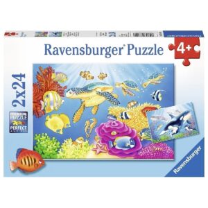 Ravensburger - Colourful Underwater World - 2 X 24 Piece Puzzle