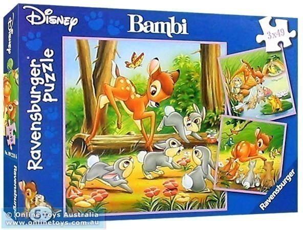 Ravensburger - Disney Bambi and Friends - 3 X 49 Pieces