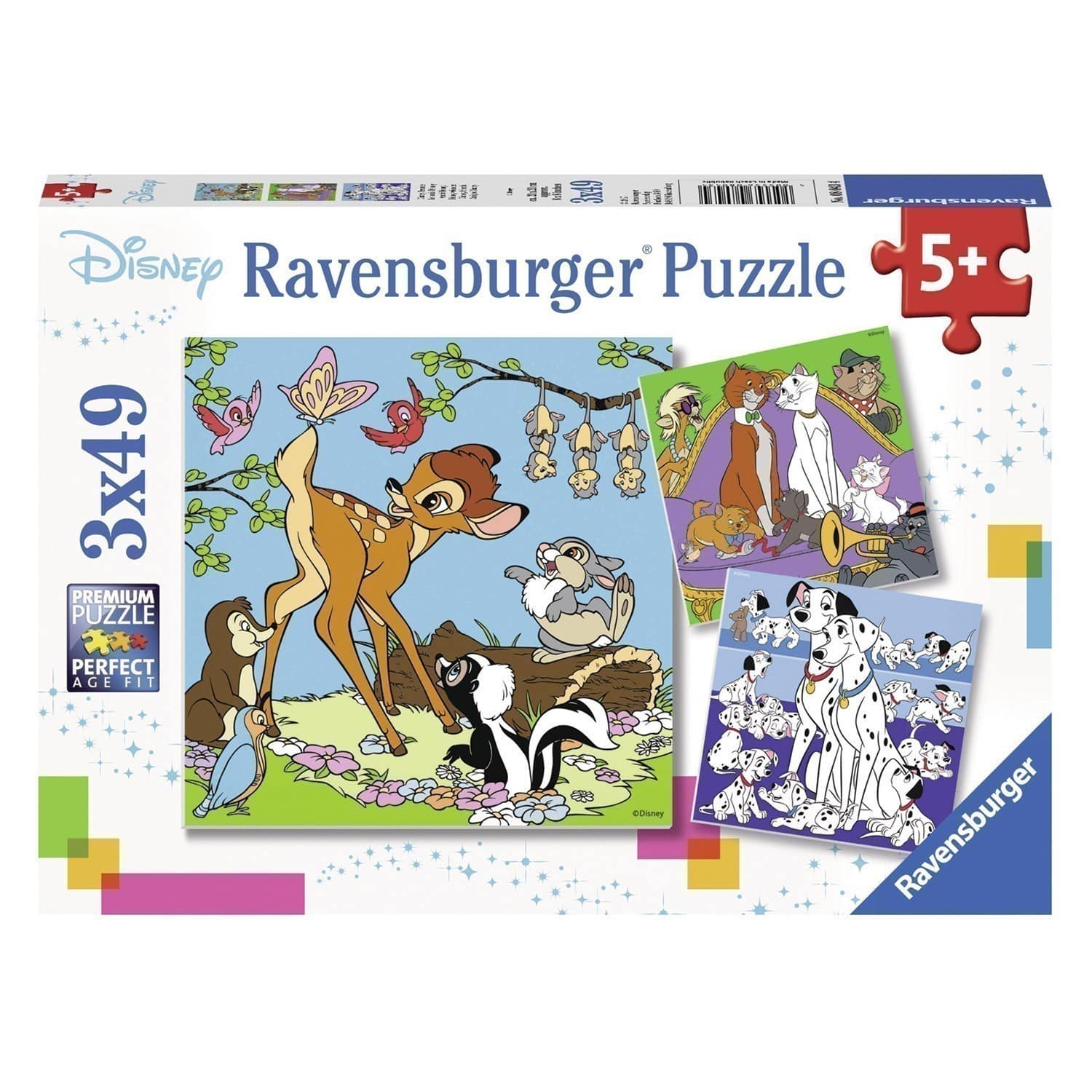 Ravensburger - Disney Friends Puzzle - 3 X 49 Pieces